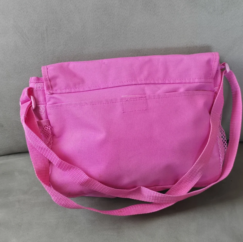 Hello Kitty Pink Kids Crossbody Bag with Glitter Bow